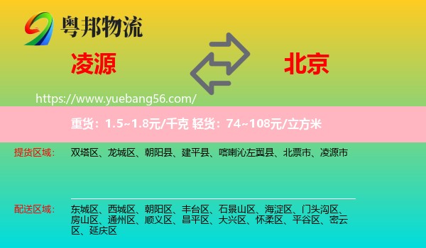 凌源市到北京轿车托运