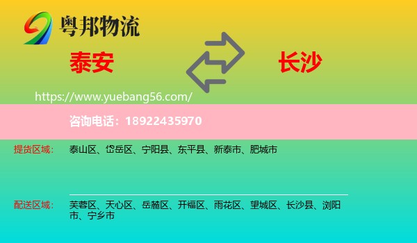 泰安到长沙轿车托运
