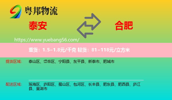 泰安到合肥轿车托运