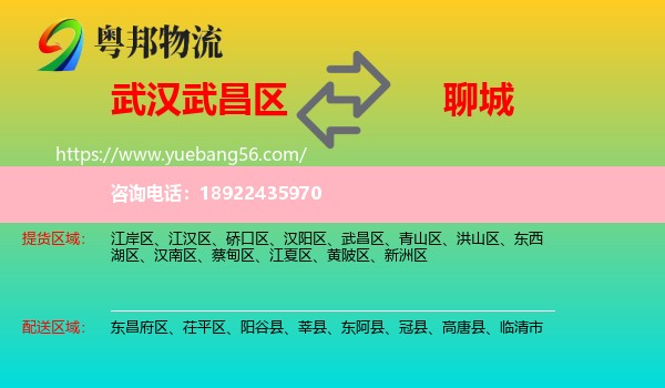 武昌区到聊城物流