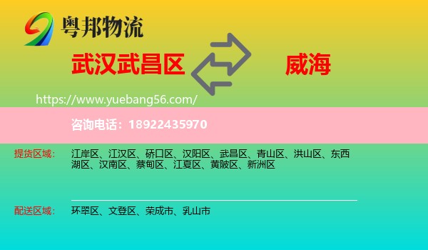 武昌区到威海物流
